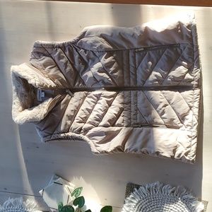 Calvin Klein Fur Collar Vest